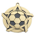 Super Star Medal -Soccer - 2-1/4" Diameter